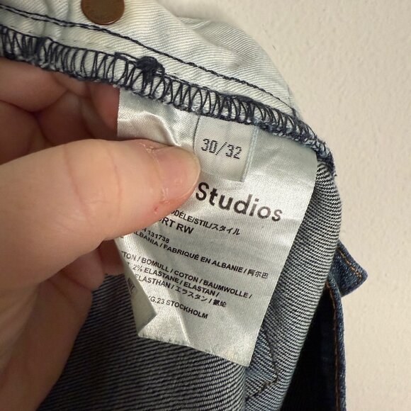 Acne Studios Blue Demin Casual Straight Leg Jeans‎ - Size 30/32 - Picture 4 of 4